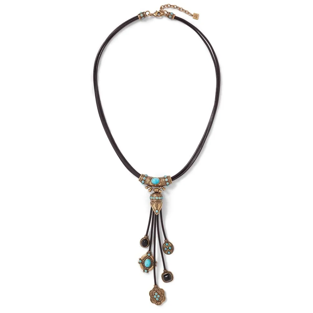 turkmen_leather_statement_necklace_2.webp Turkmen Leather Statement Necklace*The Met Store Flash Sale