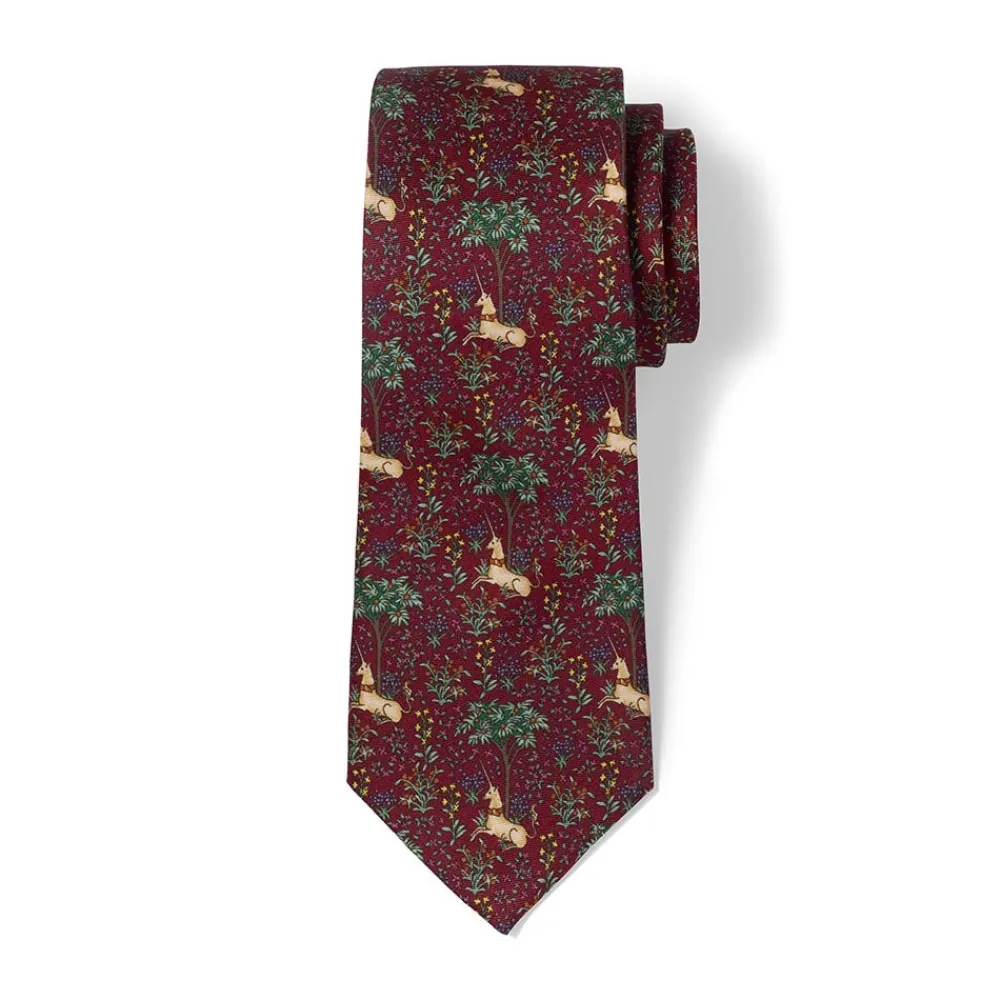 unicorn_in_a_garden_silk_necktie_0.webp Unicorn in a Garden Silk Necktie*The Met Store Fashion