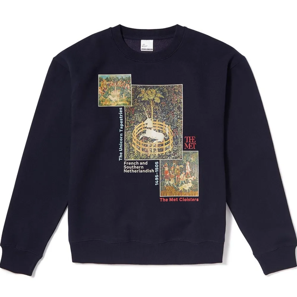 unicorn_tapestries_crew_neck_sweatshirt_0.webp Unicorn Tapestries Crew Neck Sweatshirt*The Met Store Clearance