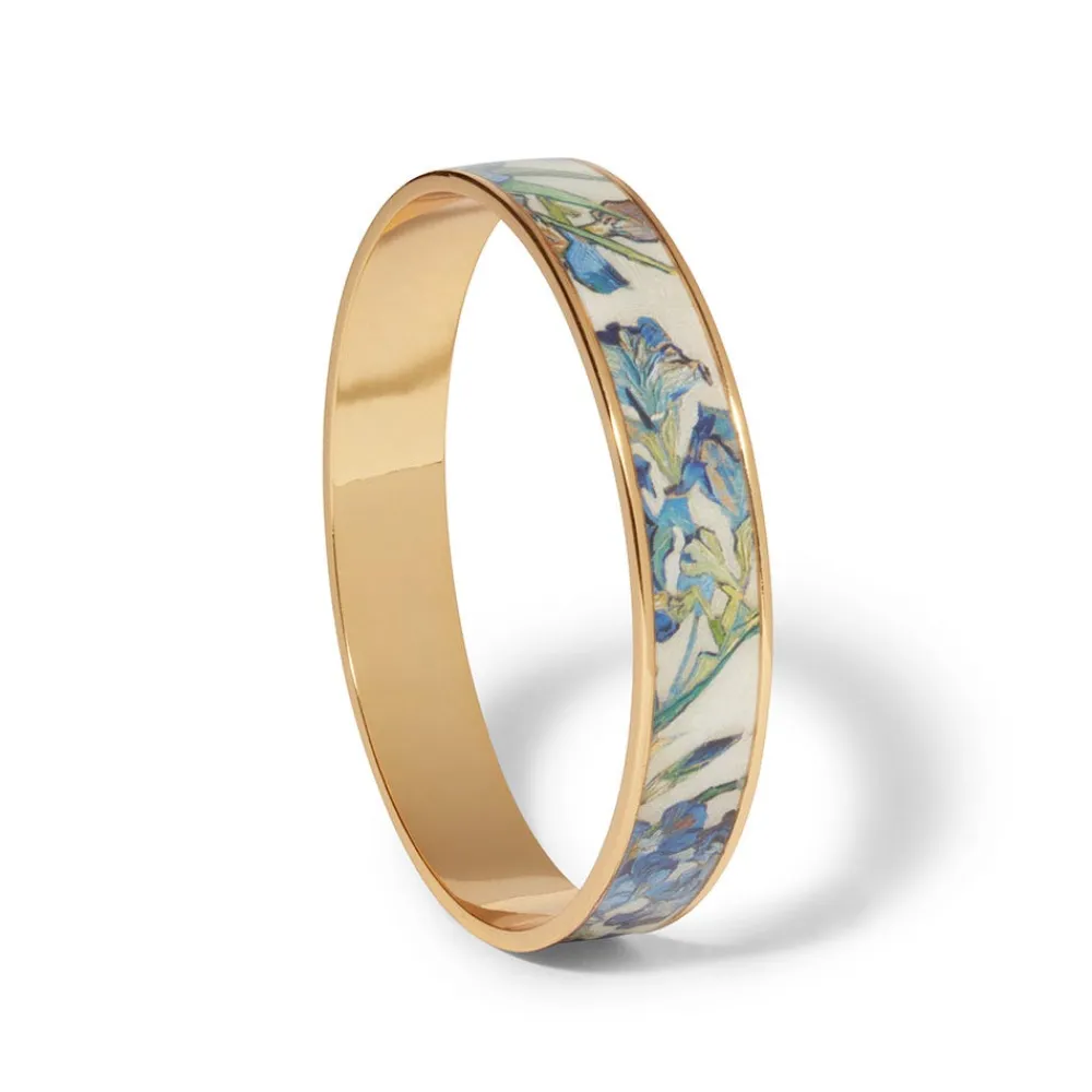 van_gogh_irises_enamel_bangle_2.webp Van Gogh Irises Enamel Bangle*The Met Store Online