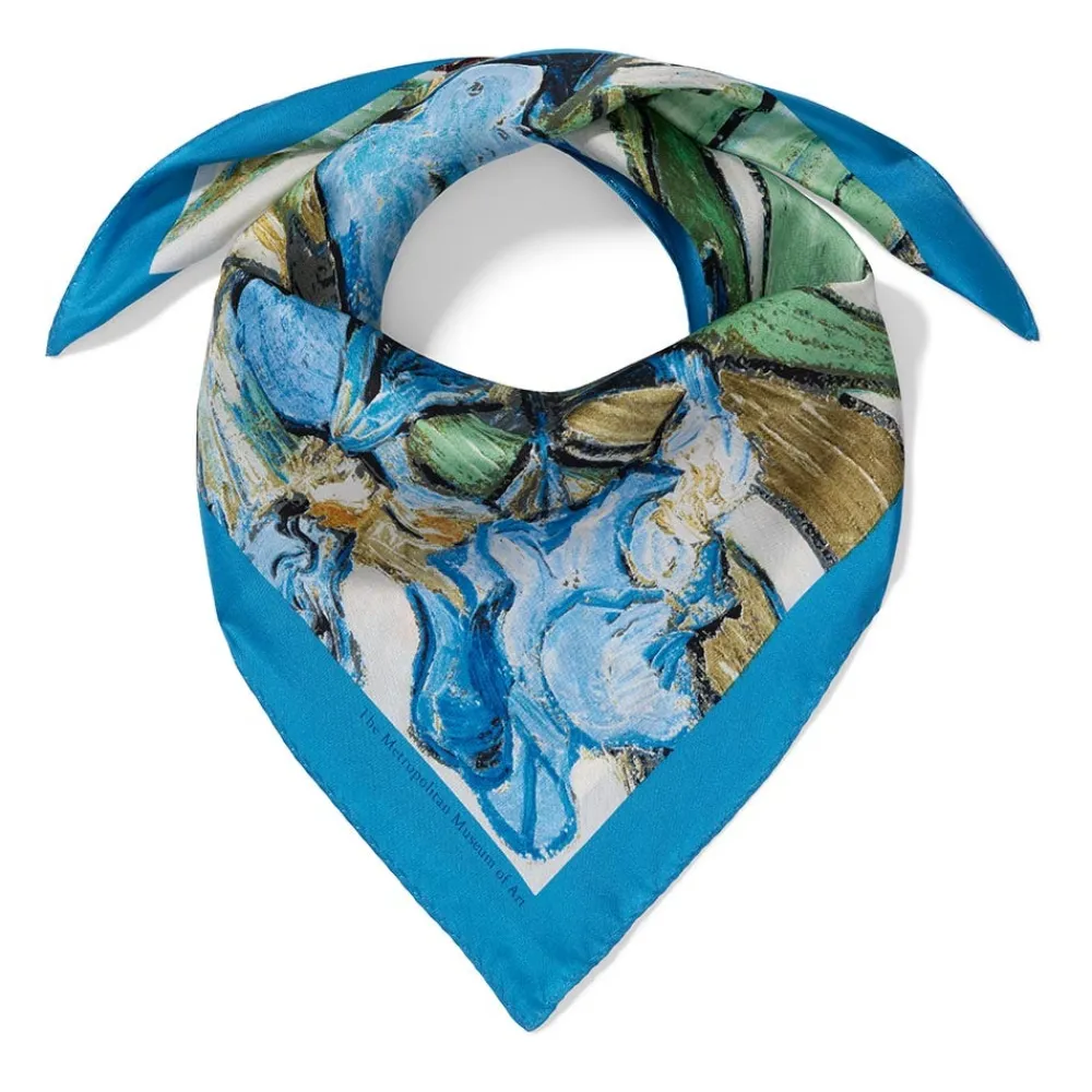 van_gogh_irises_neckerchief_1.webp Van Gogh Irises Neckerchief*The Met Store Best Sale