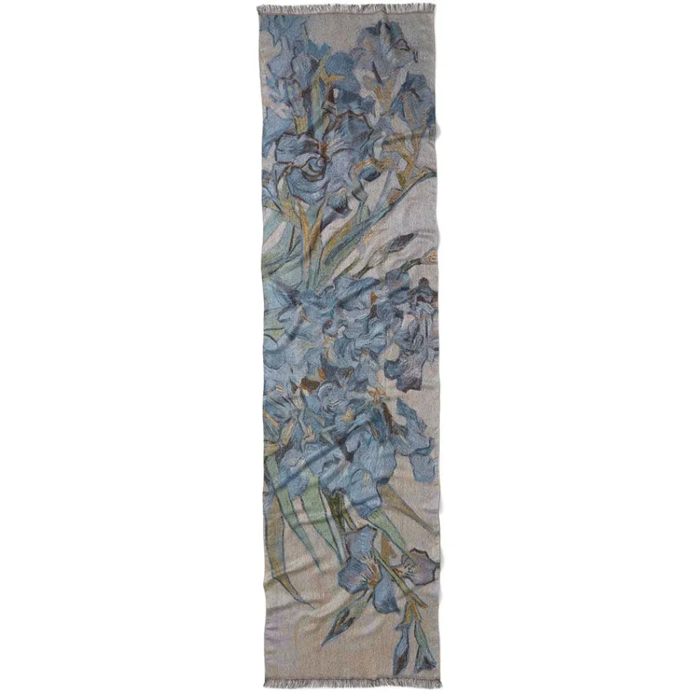 van_gogh_irises_woolblend_shawl_4.webp Van Gogh Irises Wool-Blend Shawl*The Met Store Best