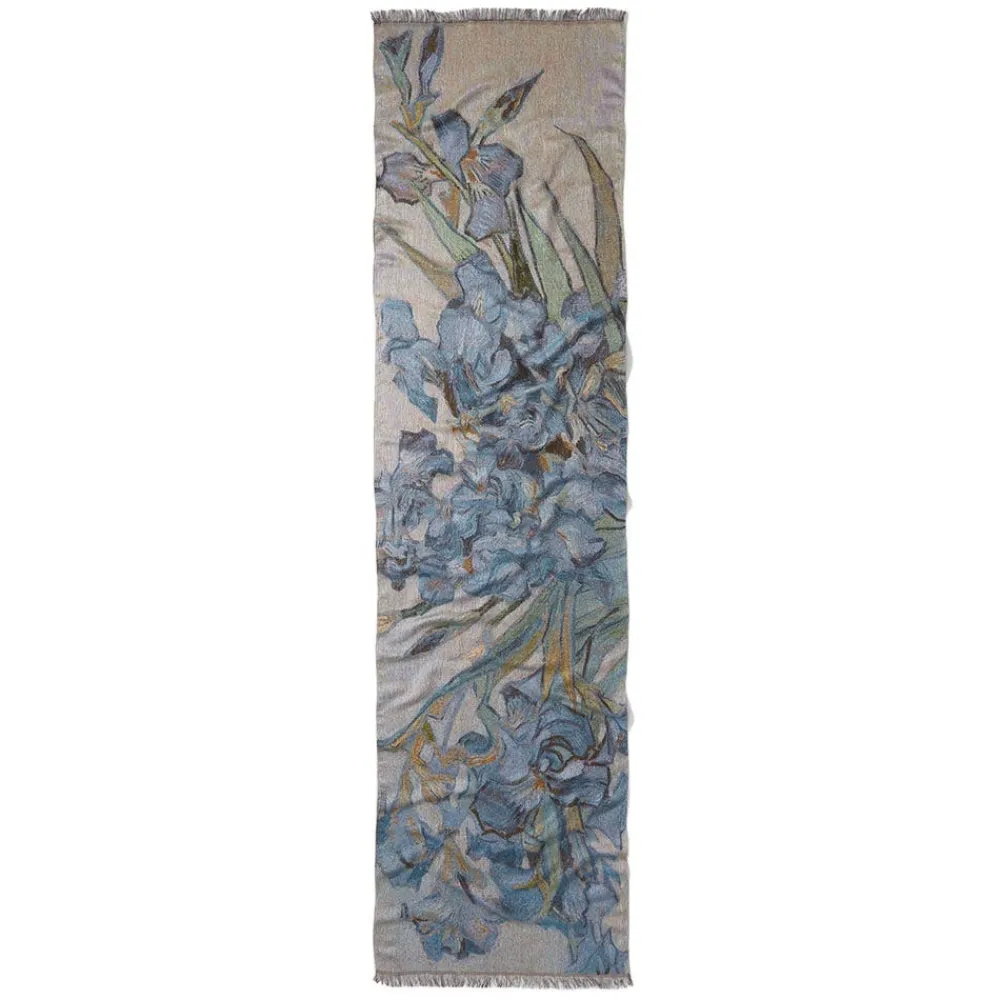 van_gogh_irises_woolblend_shawl_5.webp Van Gogh Irises Wool-Blend Shawl*The Met Store Best