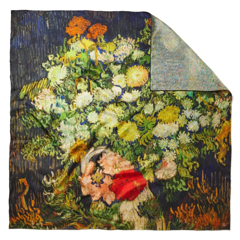 van_gogh_stylized_nature_doublesided_square_silk_scarf_0.webp Van Gogh Stylized Nature Double-Sided Square Silk Scarf*The Met Store New