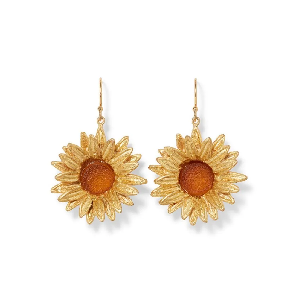 van_gogh_sunflower_drop_earrings_0.webp Van Gogh Sunflower Drop Earrings*The Met Store New