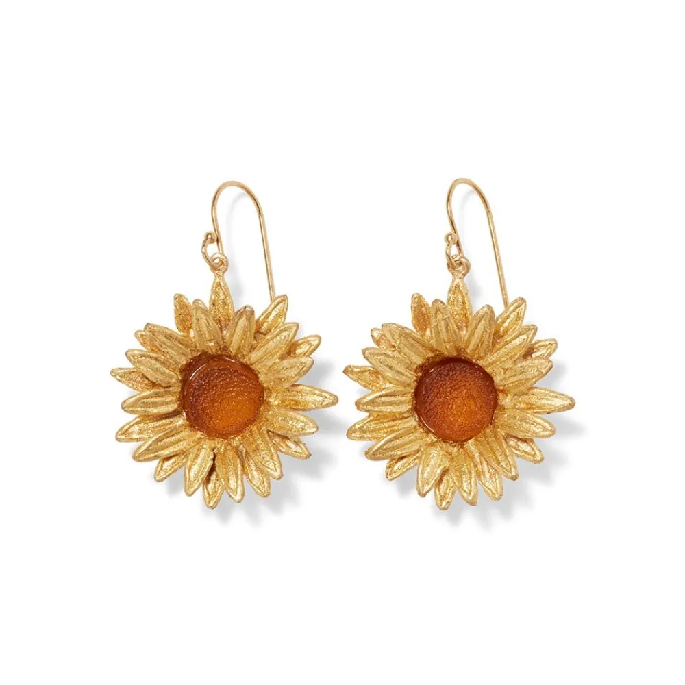 van_gogh_sunflower_drop_earrings_1.webp Van Gogh Sunflower Drop Earrings*The Met Store New