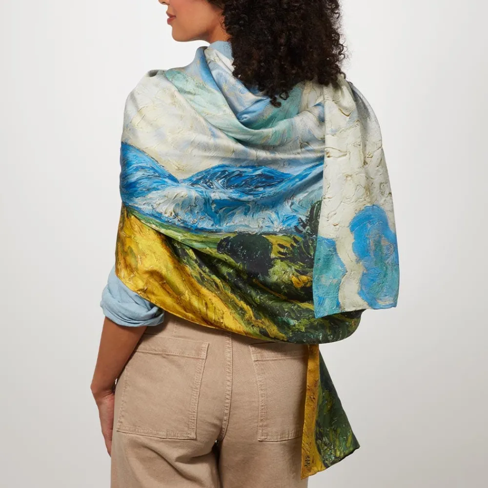 van_gogh_wheat_field_with_cypresses_oversize_oblong_silk_scarf_3.webp Van Gogh Wheat Field with Cypresses Oversize Oblong Silk Scarf*The Met Store Online