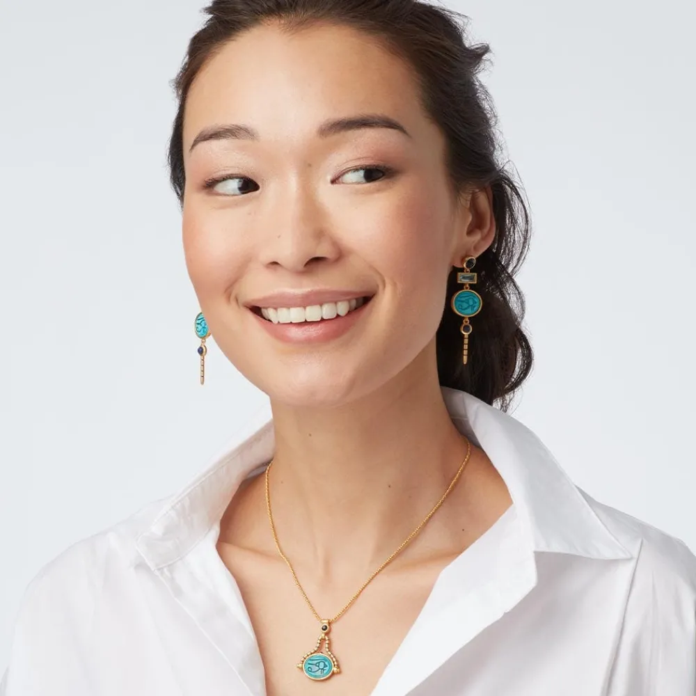 wedjat_eye_scarab_drop_earrings_4.webp Wedjat Eye Scarab Drop Earrings*The Met Store Hot
