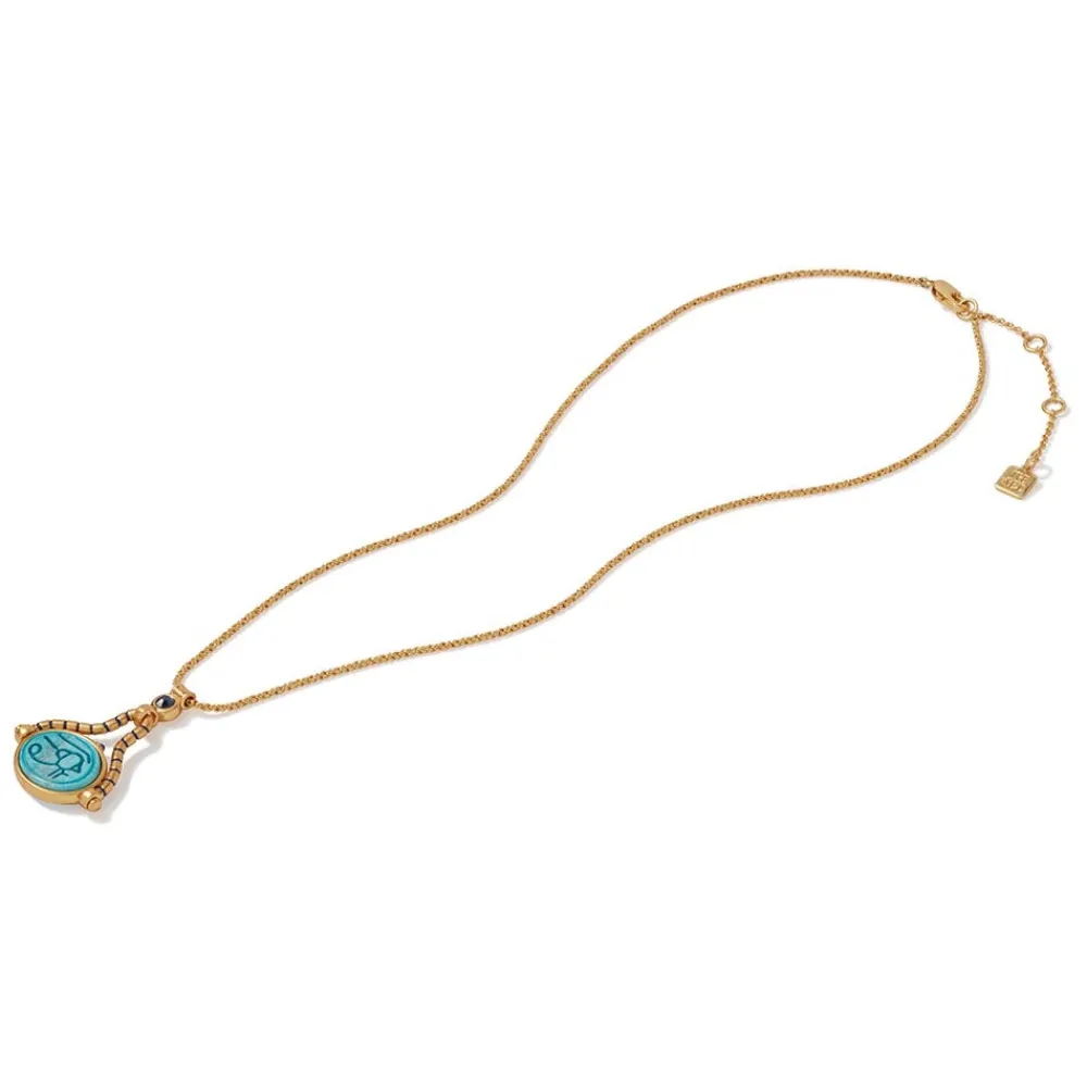 wedjat_eye_scarab_spinning_pendant_necklace_5.webp Wedjat Eye Scarab Spinning Pendant Necklace*The Met Store Best