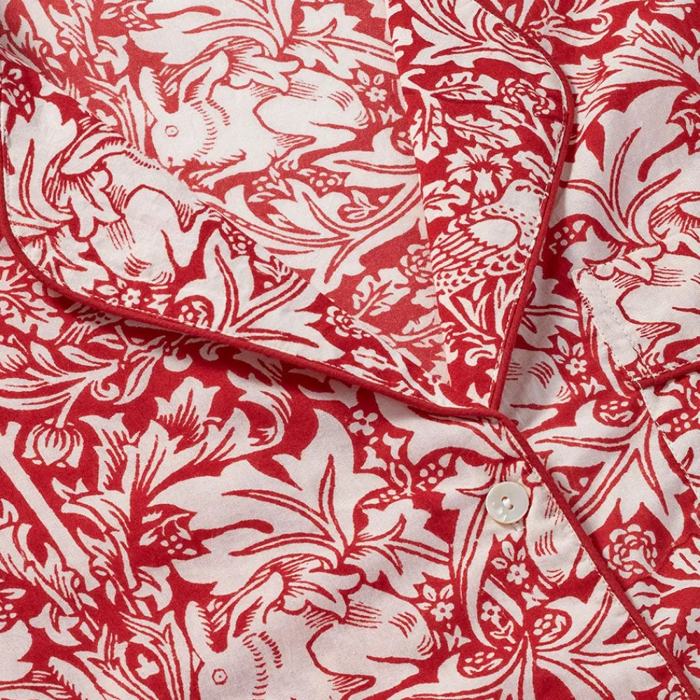 william_morris_brother_rabbit_womens_cotton_pajamas_4.webp William Morris Brother Rabbit Women's Cotton Pajamas*The Met Store Discount