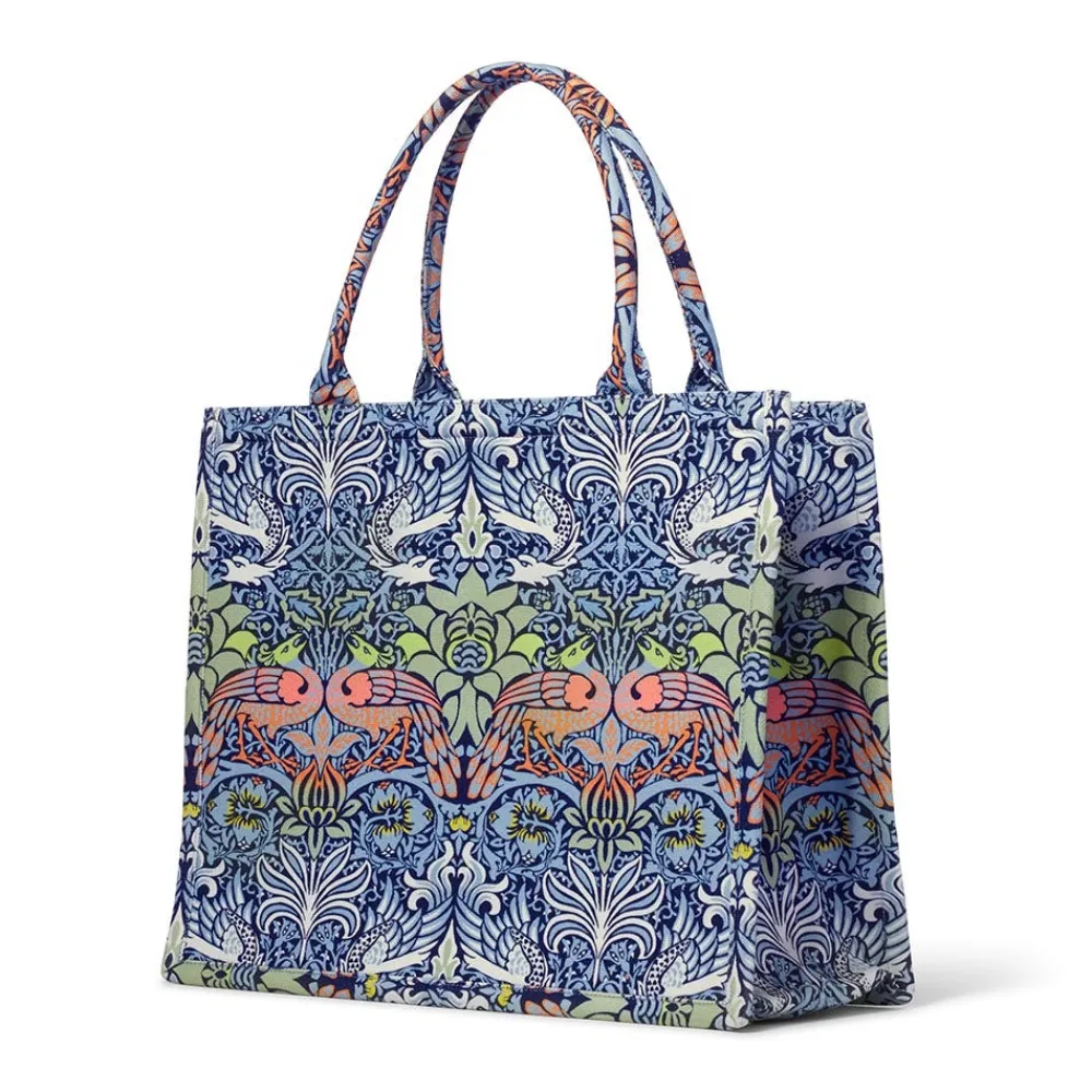 william_morris_peacock_and_dragon_oversize_structured_tote_1.webp William Morris Peacock and Dragon Oversize Structured Tote*The Met Store Online