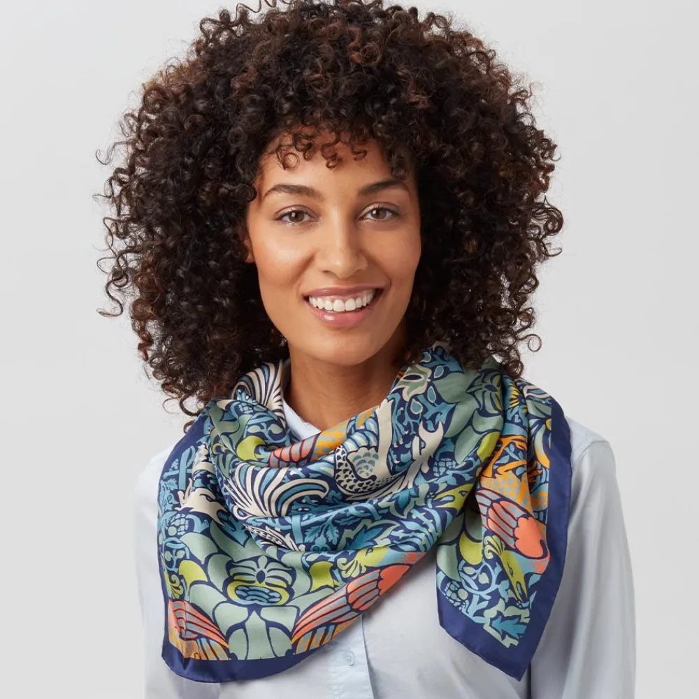 william_morris_peacock_and_dragon_square_silk_scarf_5.webp William Morris Peacock and Dragon Square Silk Scarf*The Met Store Best