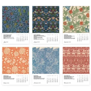 William Morris Plexiglass Calendar Refill 2025*The Met Store Shop