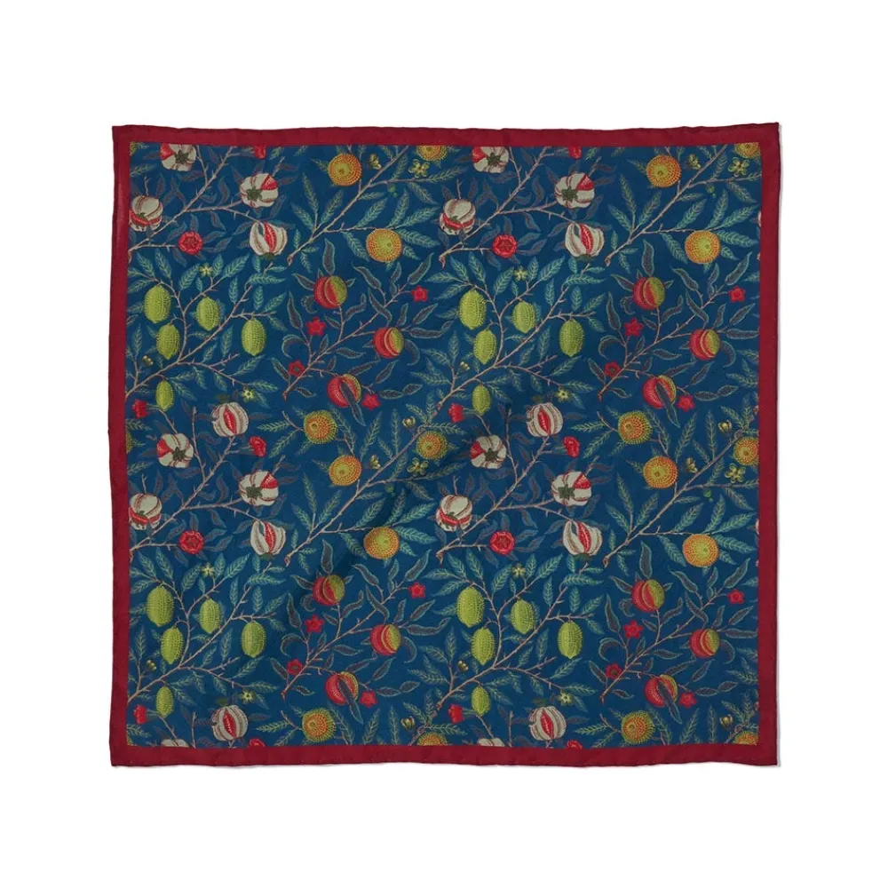william_morris_pomegranate_cottonandsilk_pocket_square_0.webp William Morris Pomegranate Cotton-and-Silk Pocket Square*The Met Store Hot
