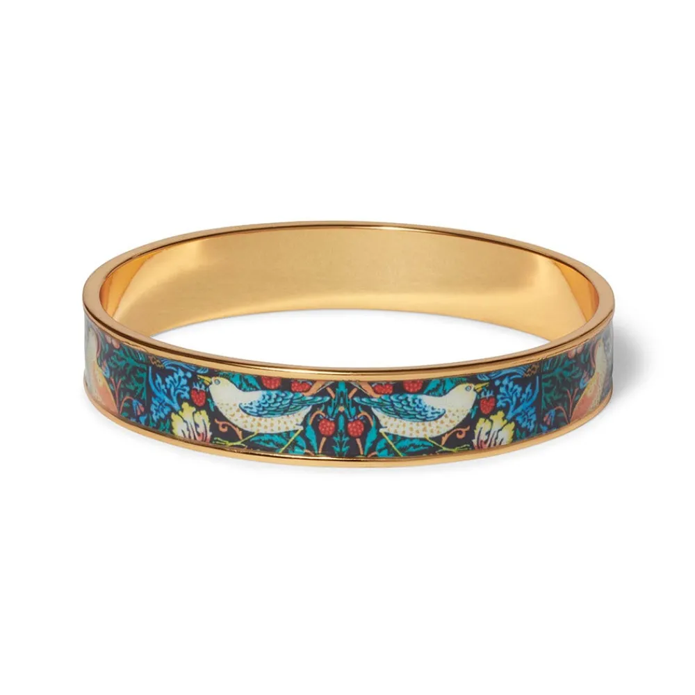 william_morris_strawberry_thief_enamel_bangle_0.webp William Morris Strawberry Thief Enamel Bangle*The Met Store Fashion