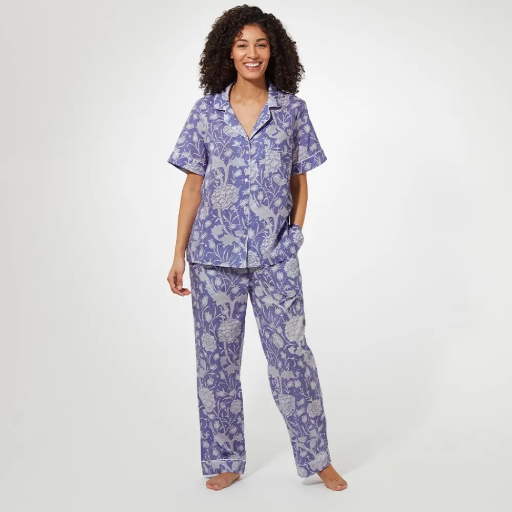 william_morris_wild_tulip_womens_cotton_pajamas_5.webp William Morris Wild Tulip Women's Cotton Pajamas*The Met Store Hot