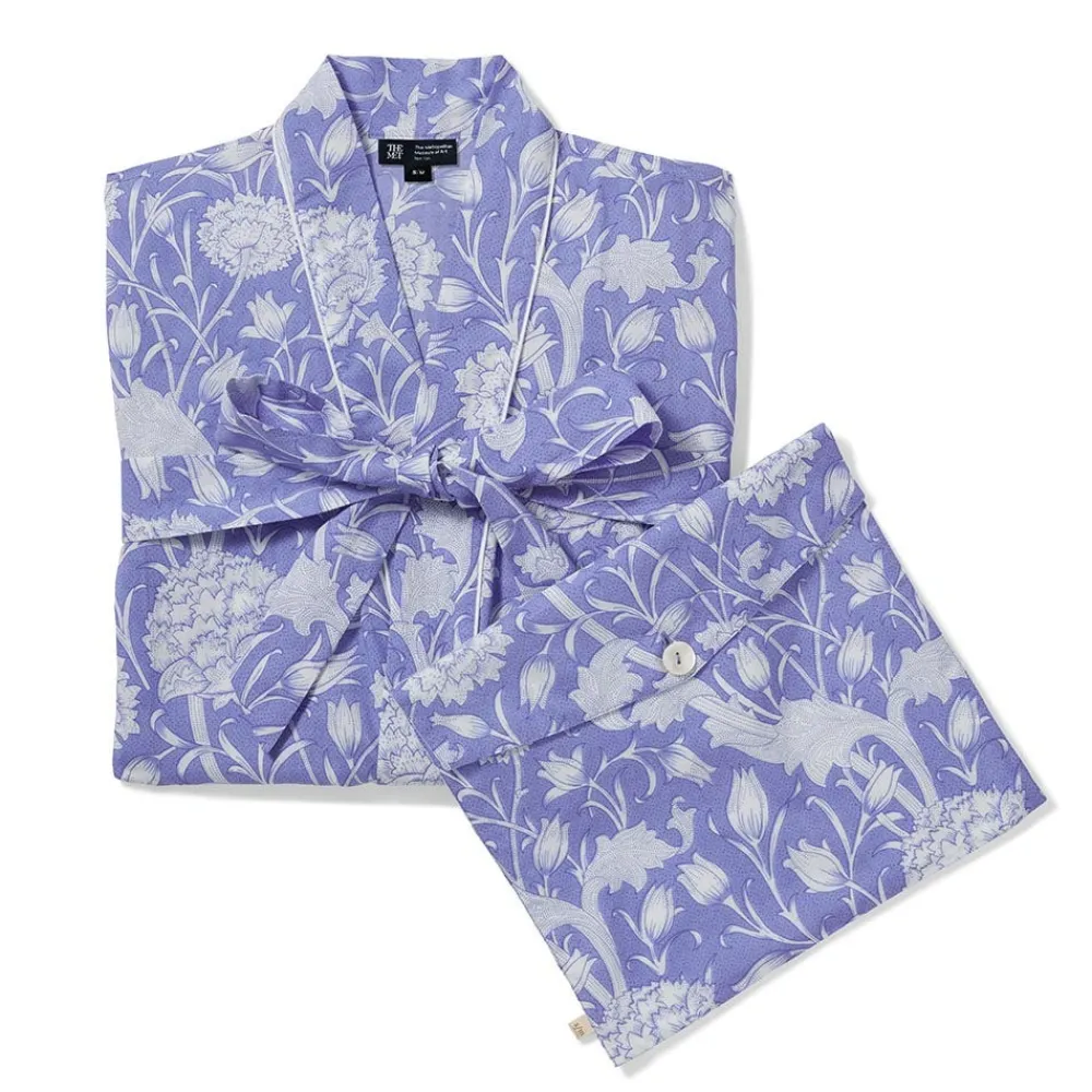 william_morris_wild_tulip_womens_cotton_robe_2.webp William Morris Wild Tulip Women's Cotton Robe*The Met Store Discount