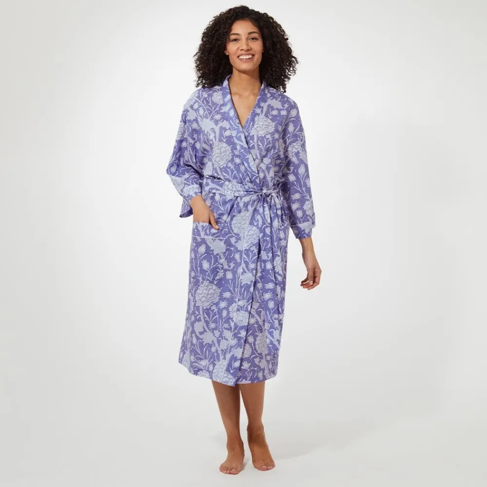 william_morris_wild_tulip_womens_cotton_robe_4.webp William Morris Wild Tulip Women's Cotton Robe*The Met Store Discount