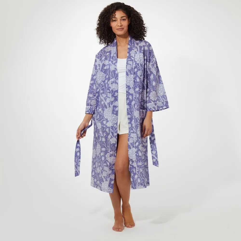 william_morris_wild_tulip_womens_cotton_robe_5.webp William Morris Wild Tulip Women's Cotton Robe*The Met Store Discount